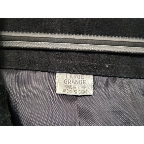 Y2K Vintage Boho Black Suede Belted Jacket Genuine Leather - Picture 11 of 12